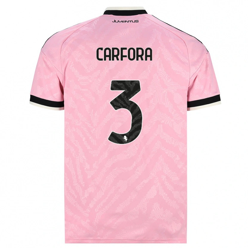 Danxen Femme Maillot Riccardo Carfora #3 Rose Noir Tenues Extérieur 2026/27 T-Shirt