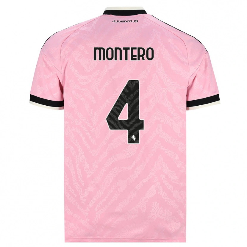 Danxen Femme Maillot Alfonso Montero #4 Rose Noir Tenues Extérieur 2026/27 T-Shirt