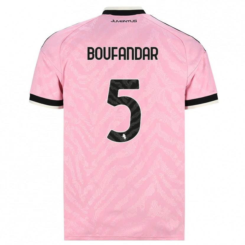 Danxen Femme Maillot Adam Boufandar #5 Rose Noir Tenues Extérieur 2026/27 T-Shirt