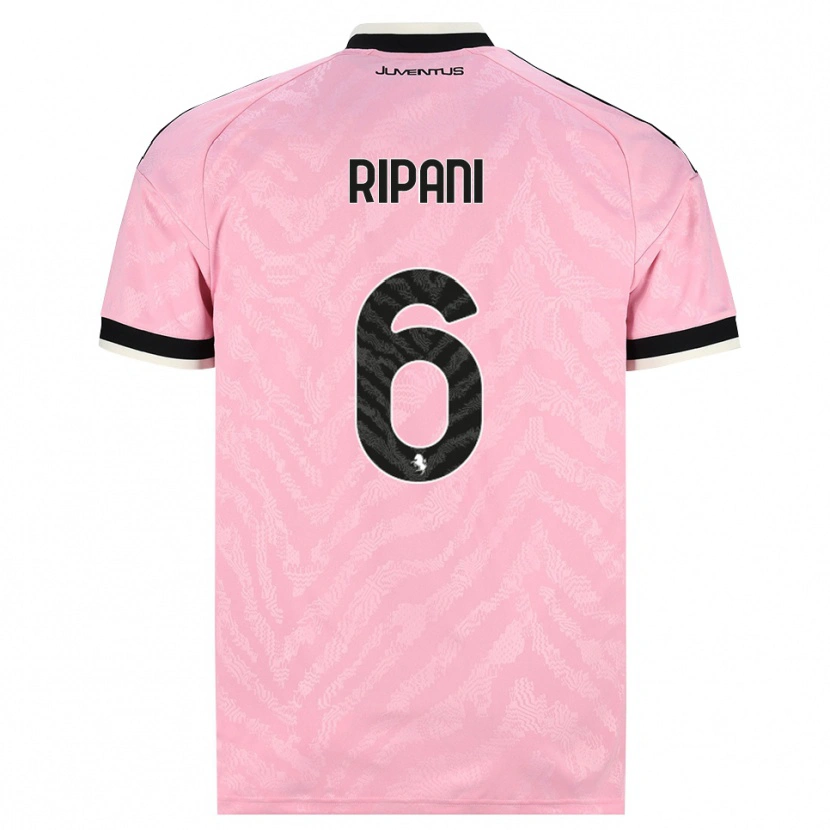 Danxen Femme Maillot Diego Ripani #6 Rose Noir Tenues Extérieur 2026/27 T-Shirt
