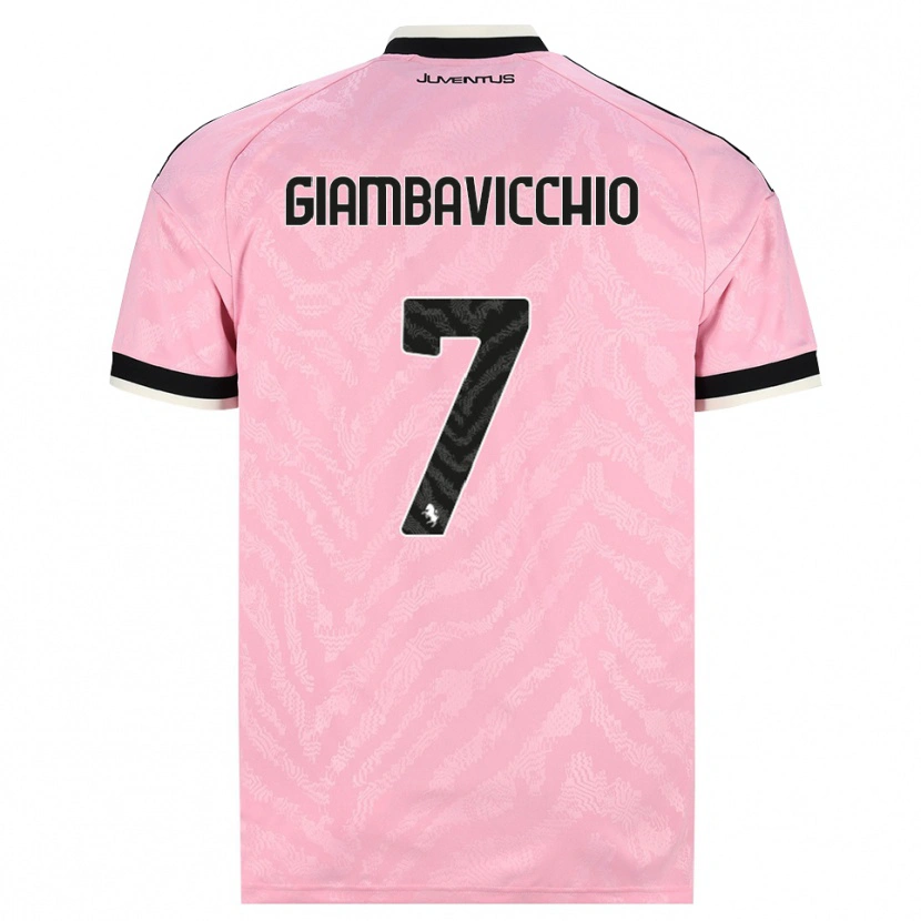 Danxen Femme Maillot Franco Giambavicchio #7 Rose Noir Tenues Extérieur 2026/27 T-Shirt