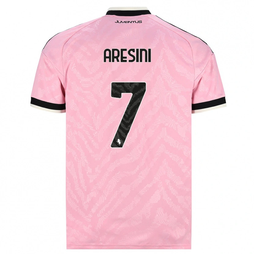 Danxen Femme Maillot Raffaele Aresini #7 Rose Noir Tenues Extérieur 2026/27 T-Shirt