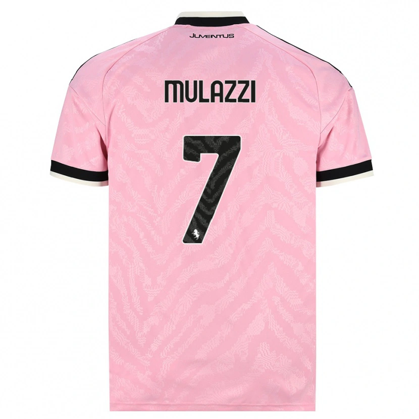 Danxen Femme Maillot Gabriele Mulazzi #7 Rose Noir Tenues Extérieur 2026/27 T-Shirt
