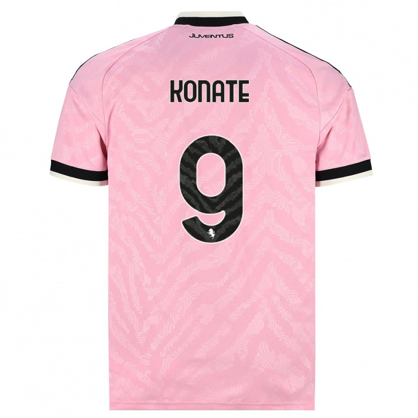 Danxen Femme Maillot Ismaël Konaté #9 Rose Noir Tenues Extérieur 2026/27 T-Shirt