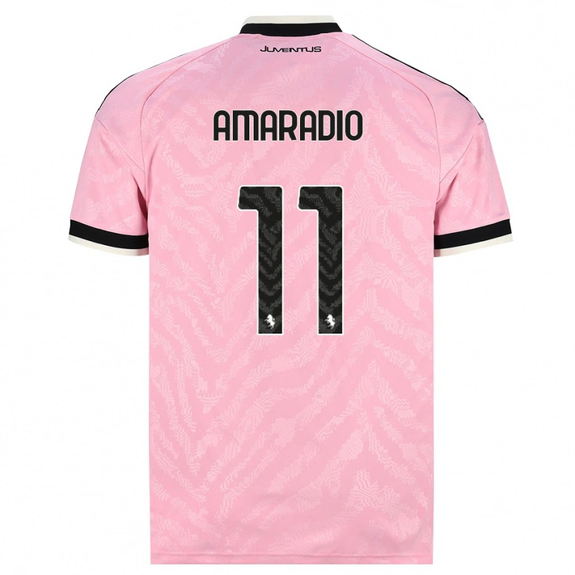 Danxen Femme Maillot Luca Amaradio #11 Rose Noir Tenues Extérieur 2026/27 T-Shirt