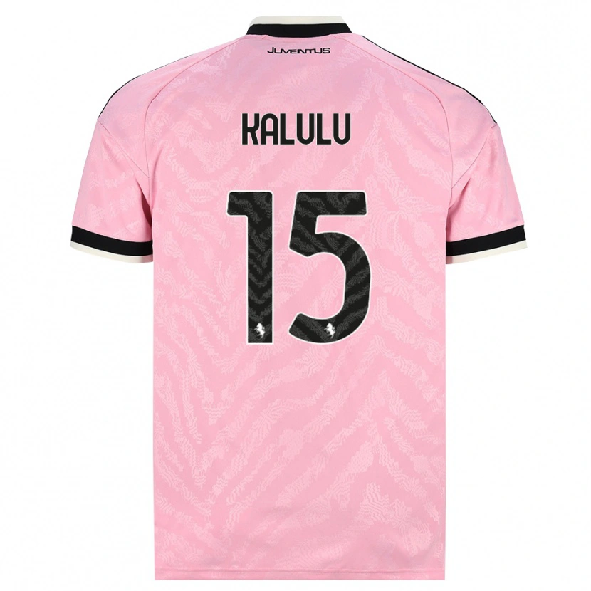 Danxen Femme Maillot Pierre Kalulu #15 Rose Noir Tenues Extérieur 2026/27 T-Shirt