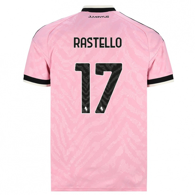 Danxen Femme Maillot Edoardo Rastello #17 Rose Noir Tenues Extérieur 2026/27 T-Shirt