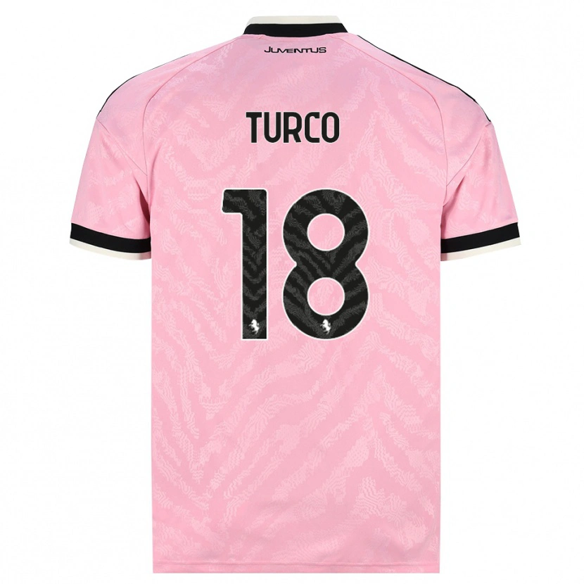Danxen Femme Maillot Nicolo Turco #18 Rose Noir Tenues Extérieur 2026/27 T-Shirt