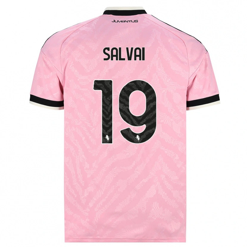 Danxen Femme Maillot Pietro Salvai #19 Rose Noir Tenues Extérieur 2026/27 T-Shirt