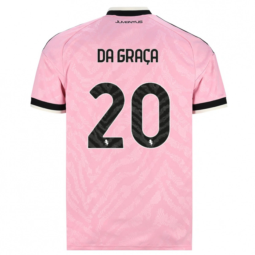 Danxen Femme Maillot Cosimo Da Graça #20 Rose Noir Tenues Extérieur 2026/27 T-Shirt