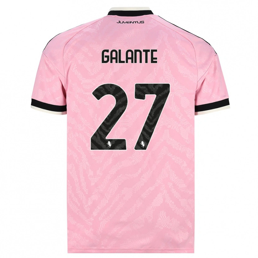 Danxen Femme Maillot Tommaso Galante #27 Rose Noir Tenues Extérieur 2026/27 T-Shirt