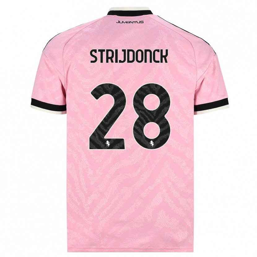 Danxen Femme Maillot Bayron Strijdonck #28 Rose Noir Tenues Extérieur 2026/27 T-Shirt