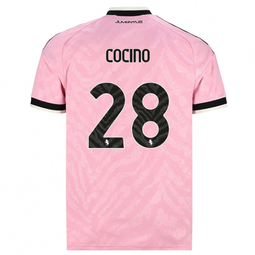 Danxen Femme Maillot Martina Cocino #28 Rose Noir Tenues Extérieur 2026/27 T-Shirt