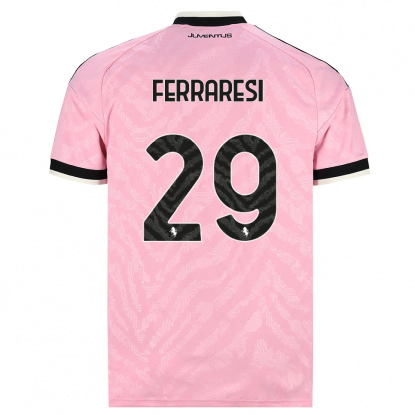 Danxen Femme Maillot Eleonora Ferraresi #29 Rose Noir Tenues Extérieur 2026/27 T-Shirt