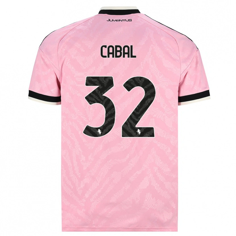 Danxen Femme Maillot Juan Cabal #32 Rose Noir Tenues Extérieur 2026/27 T-Shirt