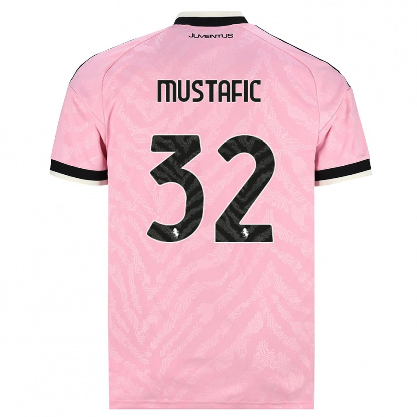 Danxen Femme Maillot Emma Mustafic #32 Rose Noir Tenues Extérieur 2026/27 T-Shirt