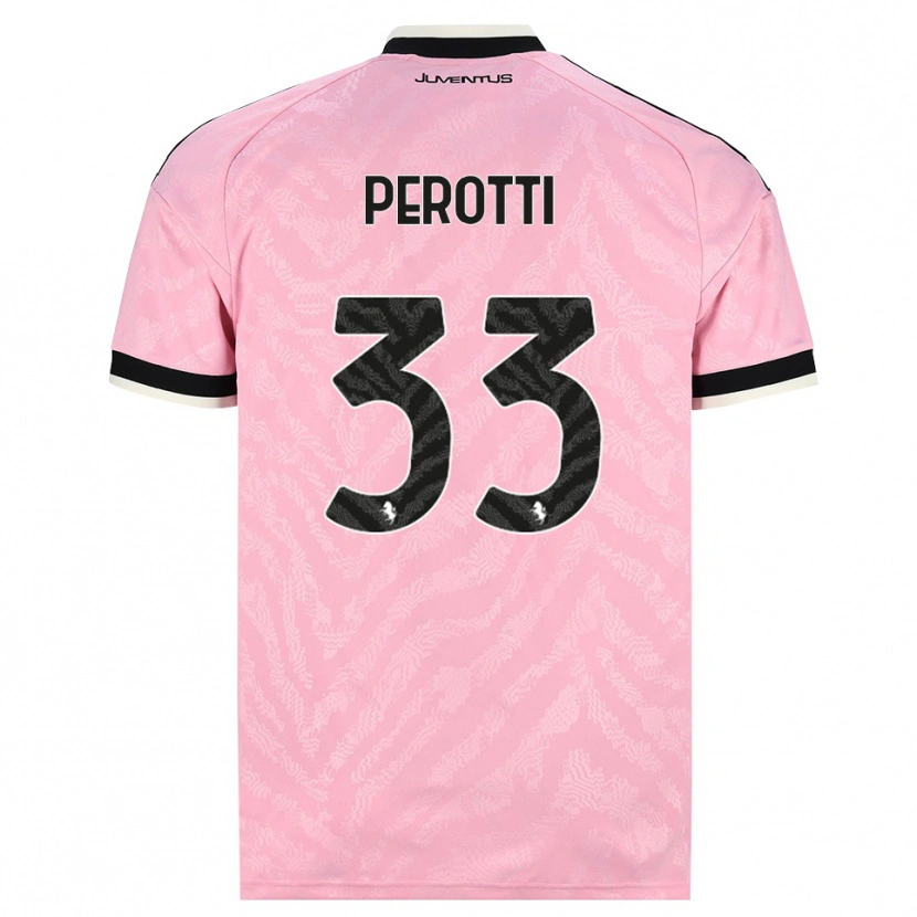 Danxen Femme Maillot Clemente Perotti #33 Rose Noir Tenues Extérieur 2026/27 T-Shirt