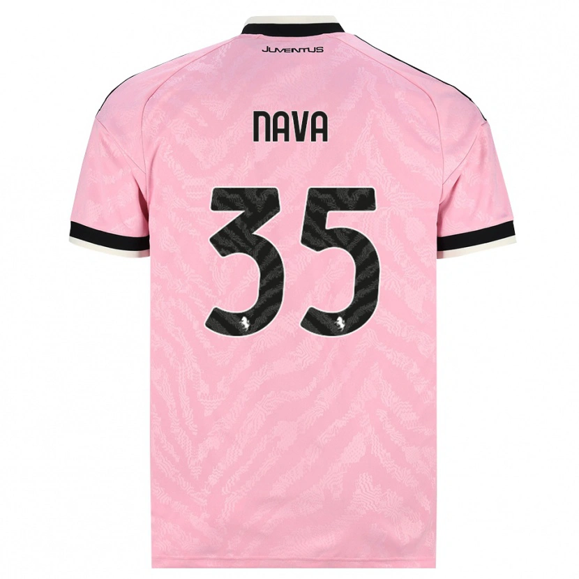 Danxen Femme Maillot Sebastiano Nava #35 Rose Noir Tenues Extérieur 2026/27 T-Shirt