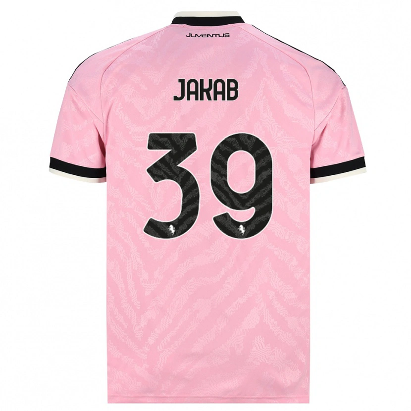 Danxen Femme Maillot Mátyás Jakab #39 Rose Noir Tenues Extérieur 2026/27 T-Shirt