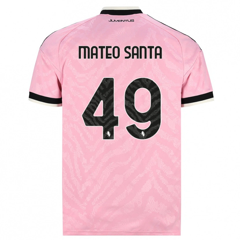 Danxen Femme Maillot Mateo Santa Maria #49 Rose Noir Tenues Extérieur 2026/27 T-Shirt