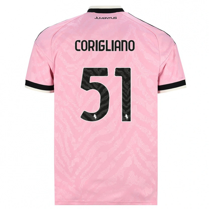 Danxen Femme Maillot Thomas Corigliano #51 Rose Noir Tenues Extérieur 2026/27 T-Shirt