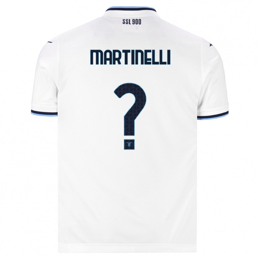 Danxen Femme Maillot Leonardo Martinelli #0 Blanc Bleu Marine Tenues Extérieur 2026/27 T-Shirt