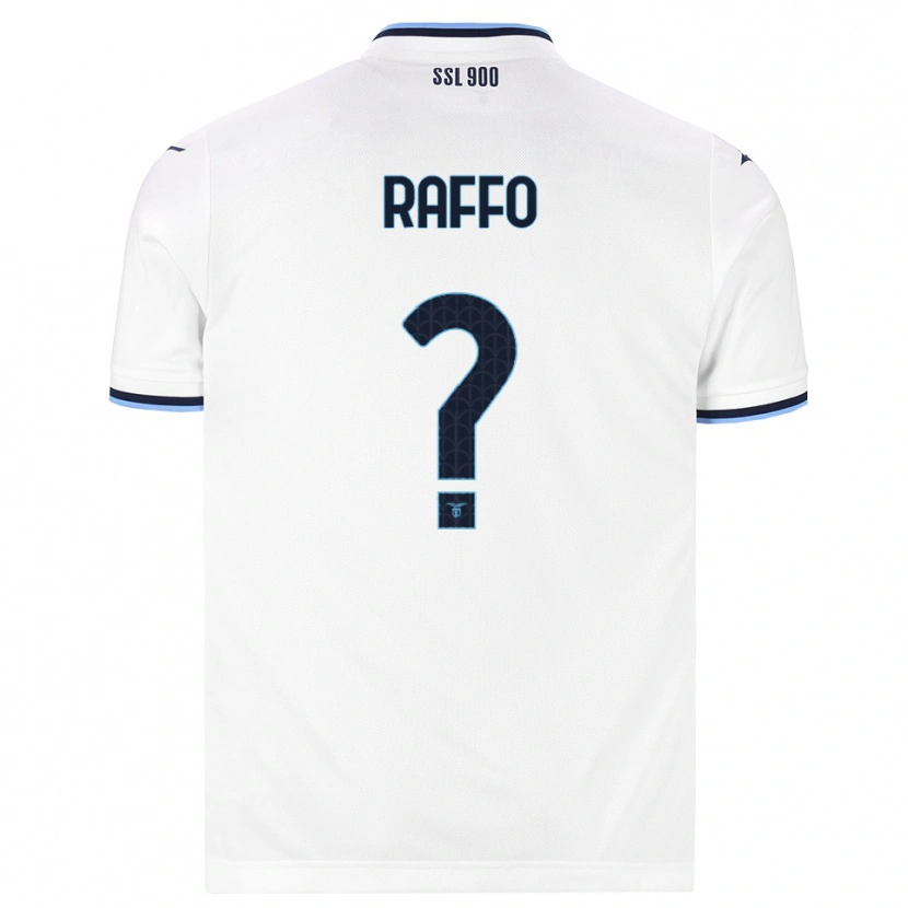 Danxen Femme Maillot Edoardo Raffo #0 Blanc Bleu Marine Tenues Extérieur 2026/27 T-Shirt