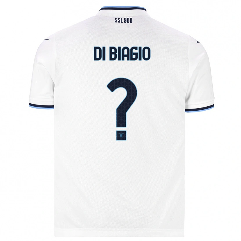 Danxen Femme Maillot Simone Di Biagio #0 Blanc Bleu Marine Tenues Extérieur 2026/27 T-Shirt