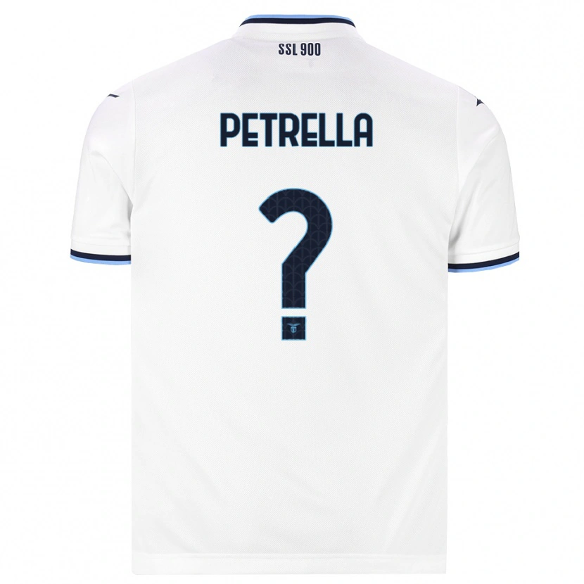 Danxen Femme Maillot Anthony Petrella #0 Blanc Bleu Marine Tenues Extérieur 2026/27 T-Shirt