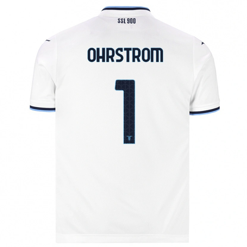 Danxen Femme Maillot Stephanie Ohrstrom #1 Blanc Bleu Marine Tenues Extérieur 2026/27 T-Shirt