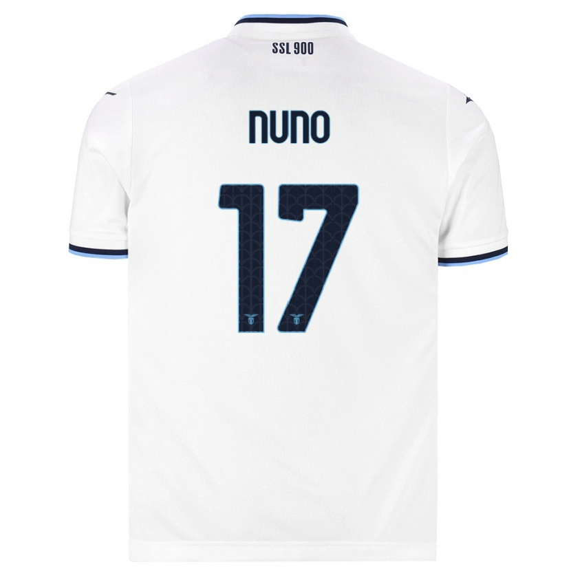 Danxen Femme Maillot Nuno Tavares #17 Blanc Bleu Marine Tenues Extérieur 2026/27 T-Shirt