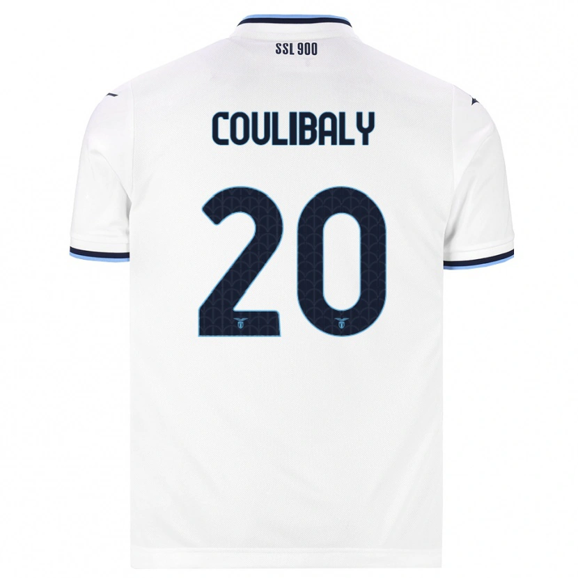 Danxen Femme Maillot Larsson Coulibaly #20 Blanc Bleu Marine Tenues Extérieur 2026/27 T-Shirt