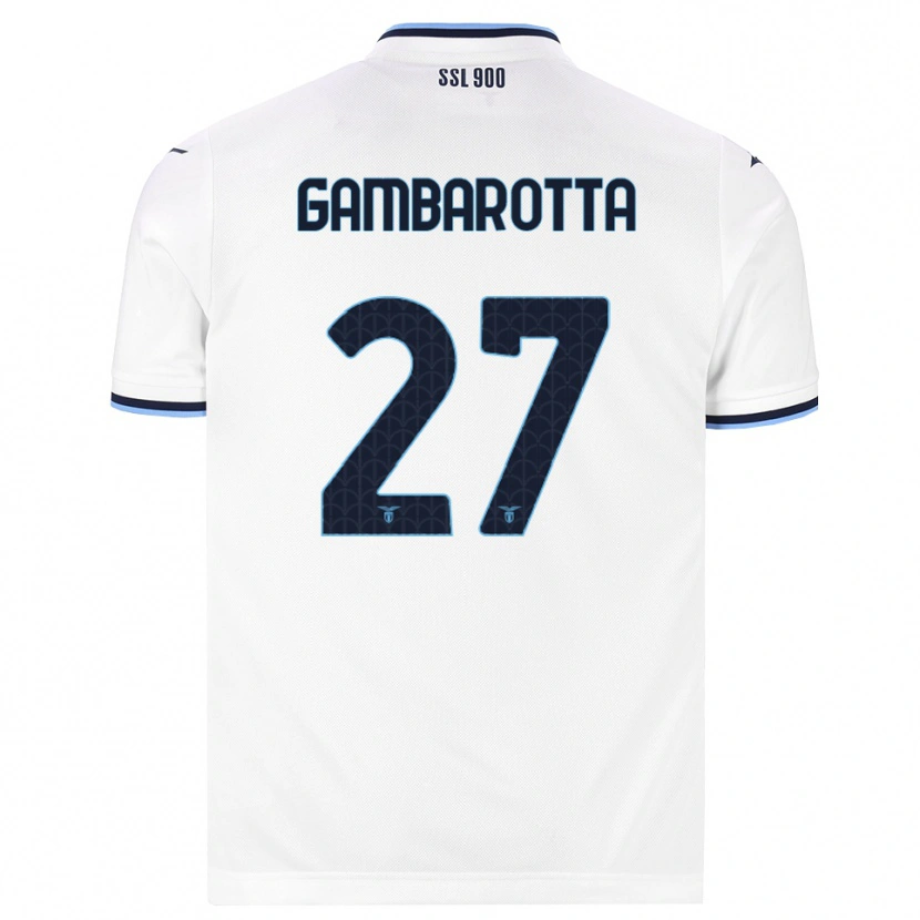 Danxen Femme Maillot Margot Gambarotta #27 Blanc Bleu Marine Tenues Extérieur 2026/27 T-Shirt