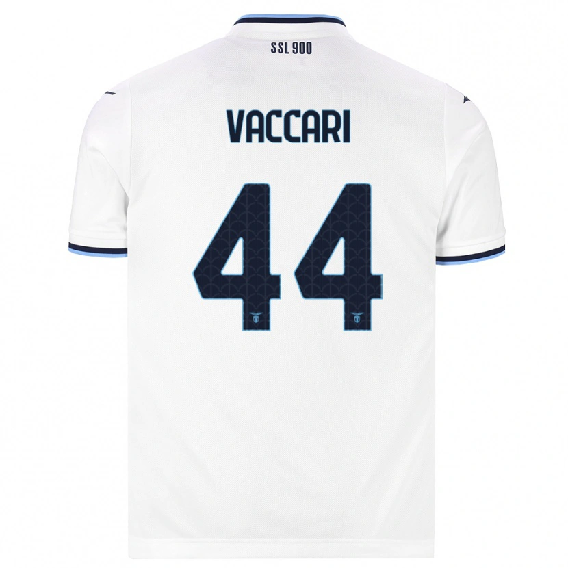 Danxen Femme Maillot Flavia Vaccari #44 Blanc Bleu Marine Tenues Extérieur 2026/27 T-Shirt