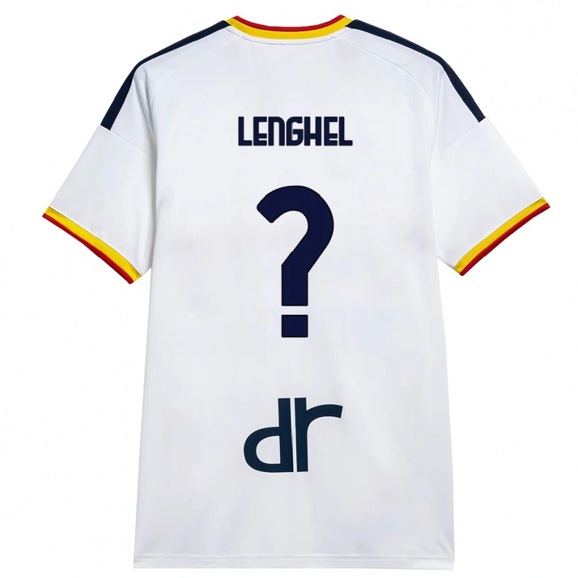 Danxen Femme Maillot Edmond Lenghel #0 Blanc Jaune Rouge Tenues Extérieur 2026/27 T-Shirt