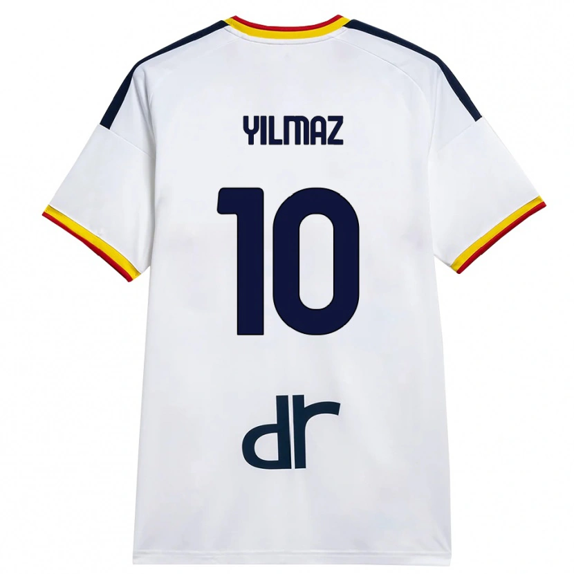 Danxen Femme Maillot Enes Yilmaz #10 Blanc Jaune Rouge Tenues Extérieur 2026/27 T-Shirt