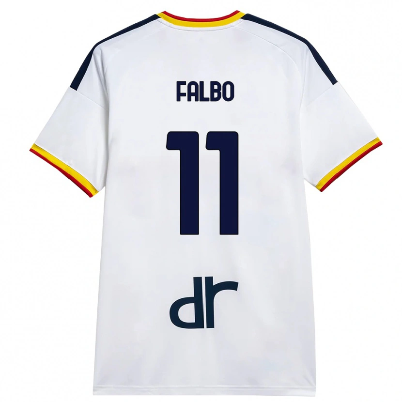 Danxen Femme Maillot Antonio Falbo #11 Blanc Jaune Rouge Tenues Extérieur 2026/27 T-Shirt