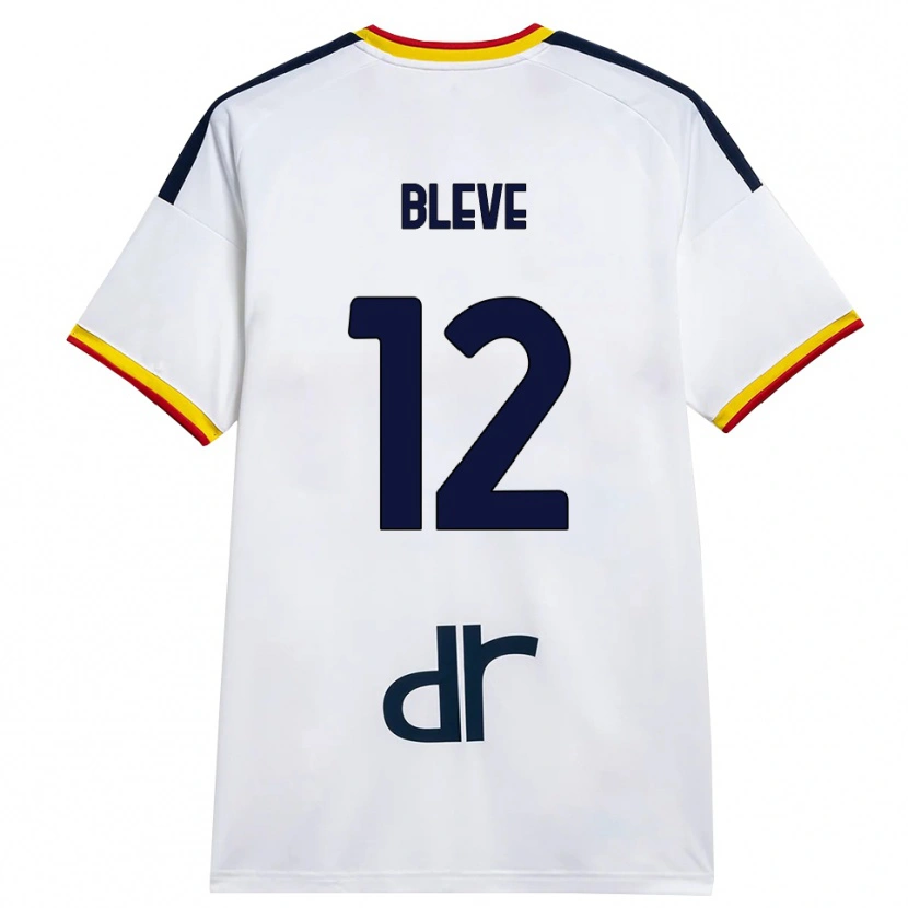 Danxen Femme Maillot Daniele Bleve #12 Blanc Jaune Rouge Tenues Extérieur 2026/27 T-Shirt