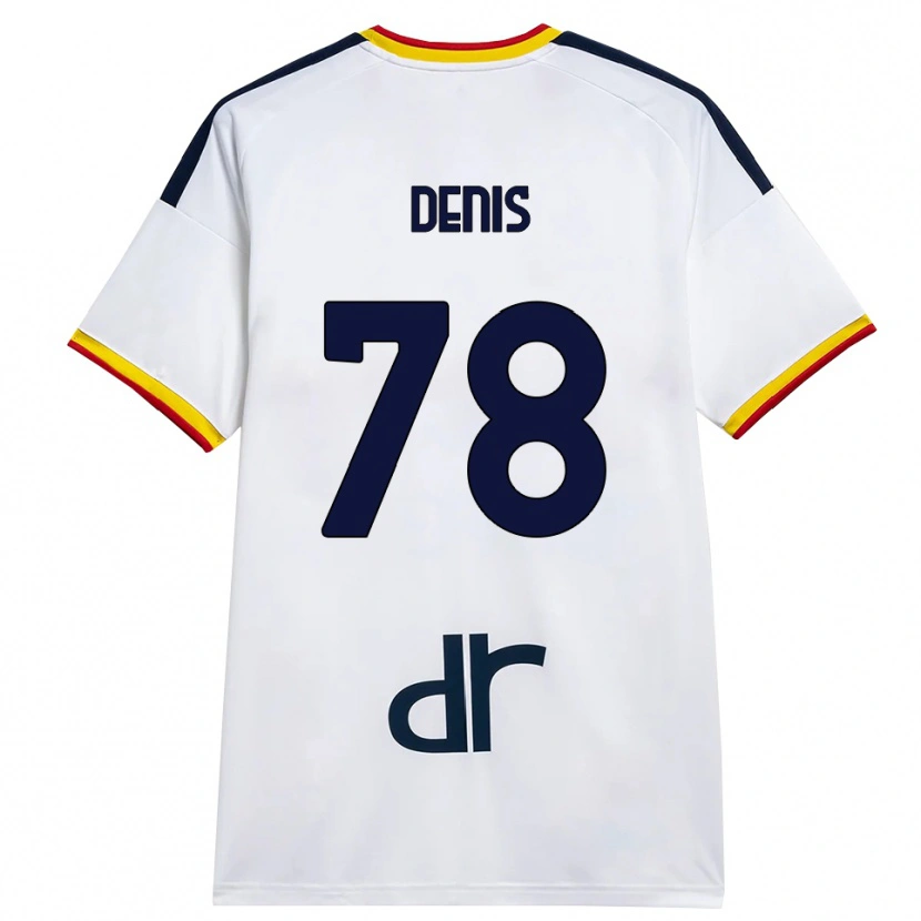Danxen Femme Maillot Max Denis #78 Blanc Jaune Rouge Tenues Extérieur 2026/27 T-Shirt