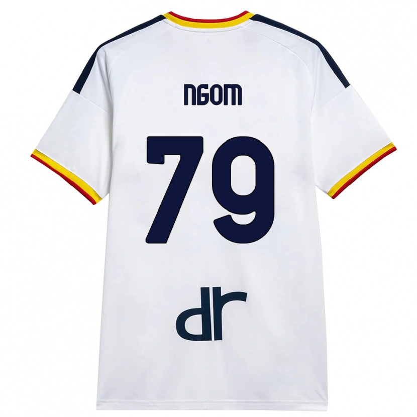 Danxen Femme Maillot Oumar Ngom #79 Blanc Jaune Rouge Tenues Extérieur 2026/27 T-Shirt