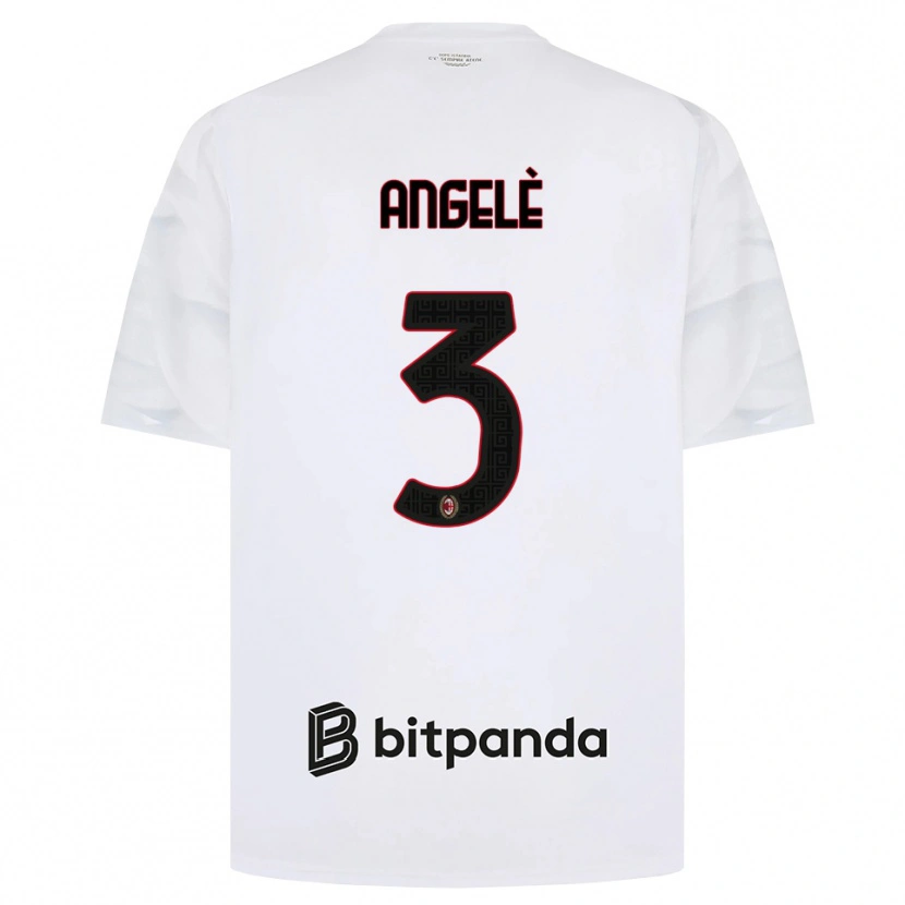 Danxen Femme Maillot Gregorio Angelè #3 Blanc Rouge Noir Tenues Extérieur 2026/27 T-Shirt