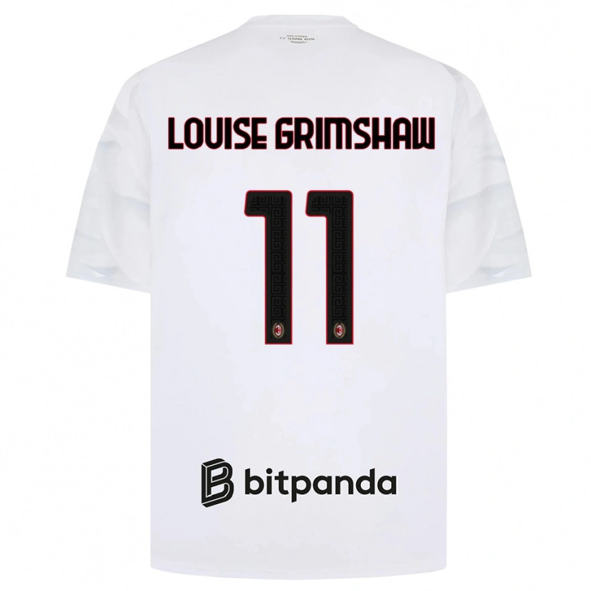 Danxen Femme Maillot Christy Louise Grimshaw #11 Blanc Rouge Noir Tenues Extérieur 2026/27 T-Shirt