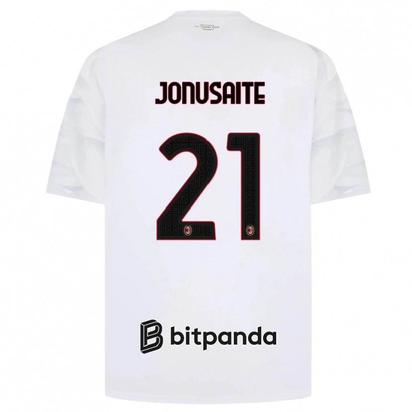 Danxen Femme Maillot Rimante Jonusaite #21 Blanc Rouge Noir Tenues Extérieur 2026/27 T-Shirt