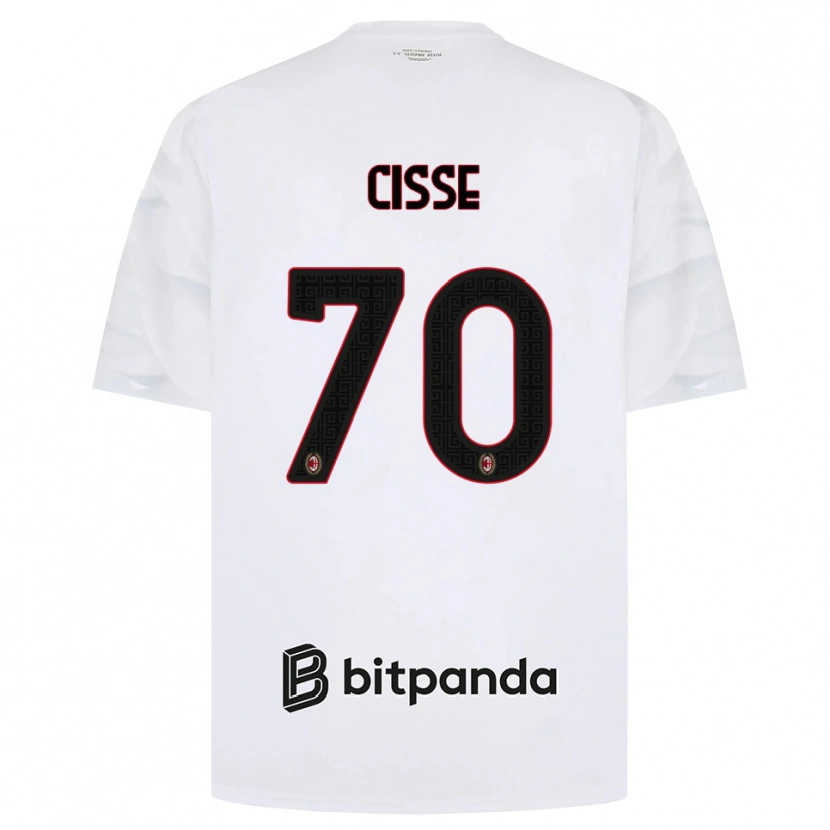 Danxen Femme Maillot Alphadjo Cissè #70 Blanc Rouge Noir Tenues Extérieur 2026/27 T-Shirt
