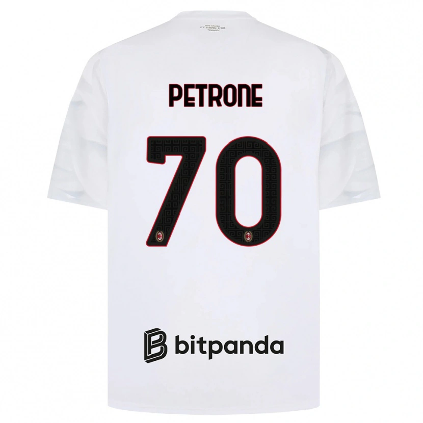Danxen Femme Maillot Daniele Petrone #70 Blanc Rouge Noir Tenues Extérieur 2026/27 T-Shirt