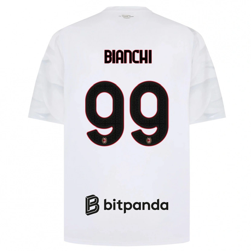 Danxen Femme Maillot Alessandro Bianchi #99 Blanc Rouge Noir Tenues Extérieur 2026/27 T-Shirt