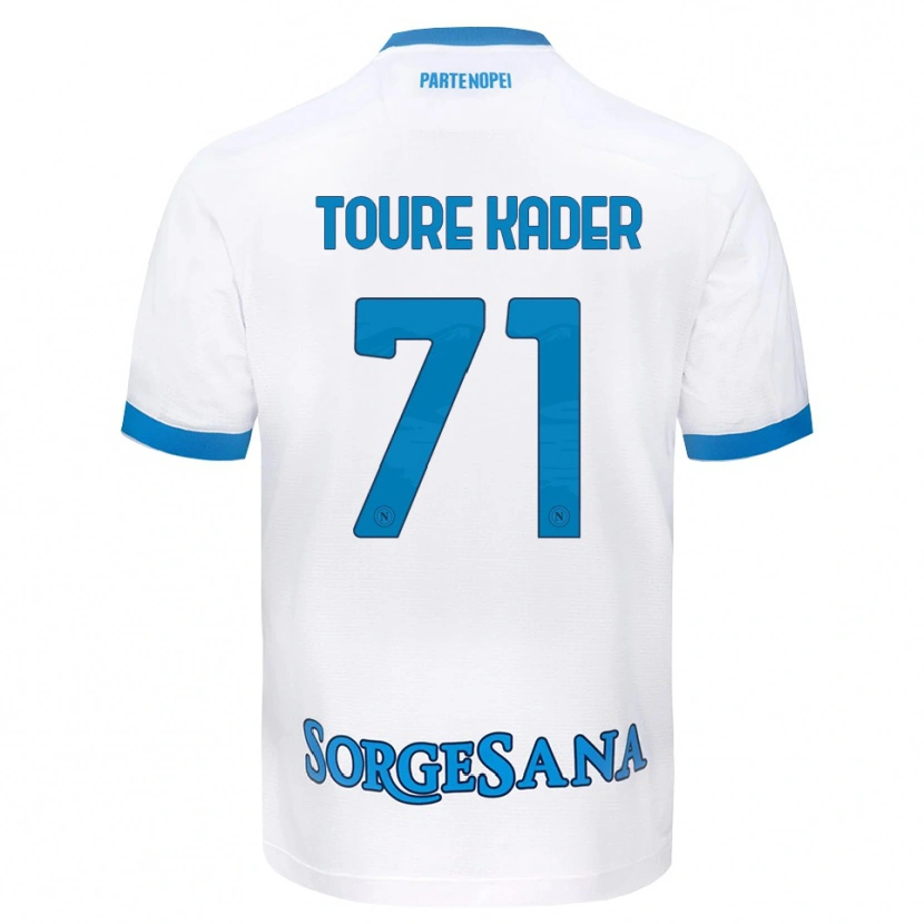 Danxen Femme Maillot Aziz Toure Kader #71 Blanc Bleu Ciel Tenues Extérieur 2026/27 T-Shirt
