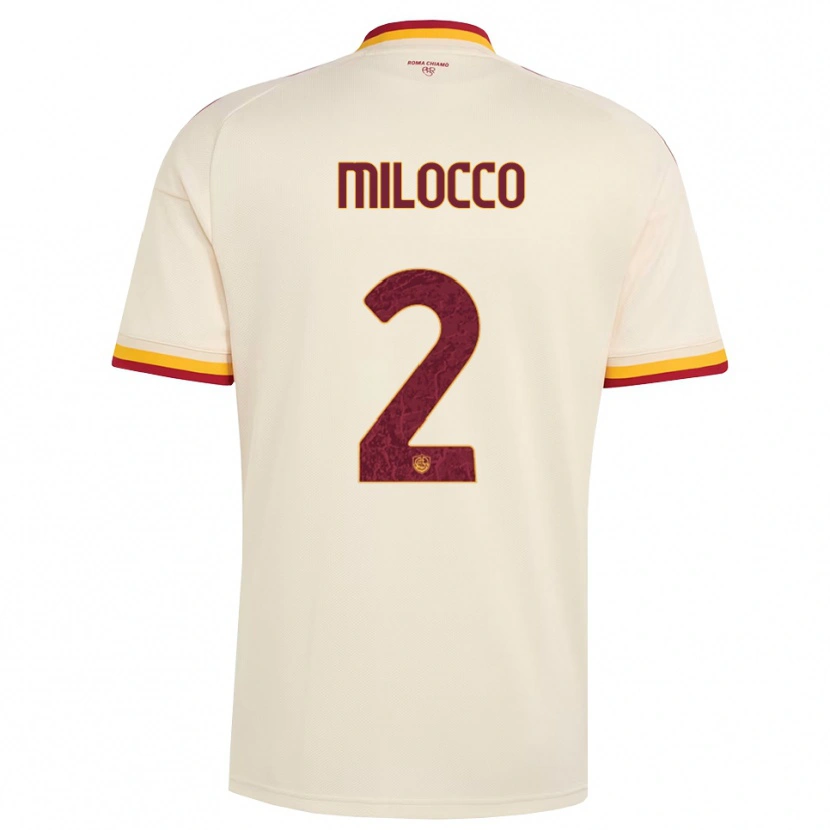 Danxen Femme Maillot Matias Milocco #2 Champagne Rouge Jaune Tenues Extérieur 2026/27 T-Shirt