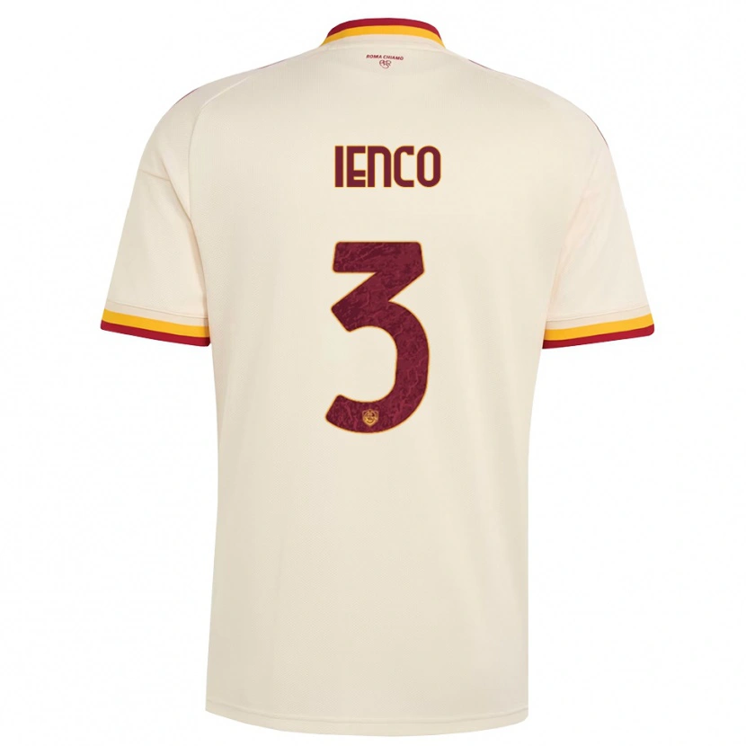Danxen Femme Maillot Simone Ienco #3 Champagne Rouge Jaune Tenues Extérieur 2026/27 T-Shirt