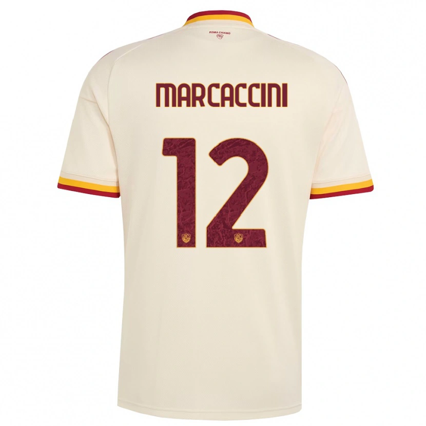 Danxen Femme Maillot Alessio Marcaccini #12 Champagne Rouge Jaune Tenues Extérieur 2026/27 T-Shirt